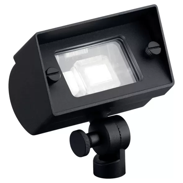 18 W Incandescent Textured Black Aluminum Mini Wall Wash Light | KIC15476BKT