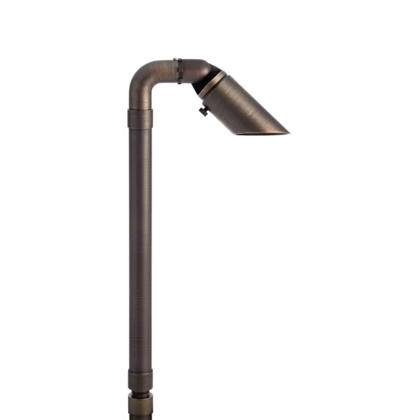 1" x 12" Centennial Brass For 12 V Landscape Lights Male/Female Riser