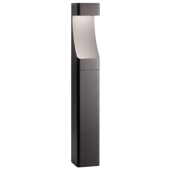 11.6 W Wedge Incandescent Textured Architectural Bronze Aluminum Textured Bollard Path Light | KIC15848AZT