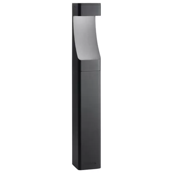 11.6 W Wedge Incandescent Textured Black Aluminum Textured Bollard Path Light | KIC15848BKT