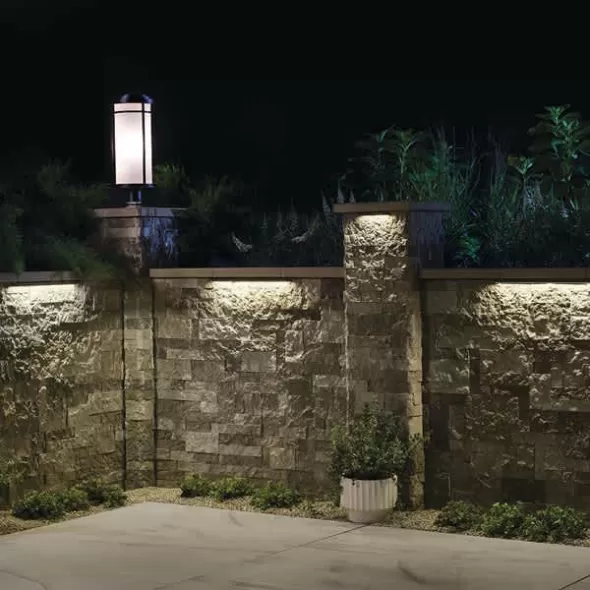 2.7 W 2700K Integrated LED Textured Architectural Bronze Aluminum Hardscape Light | KIC16103AZT27