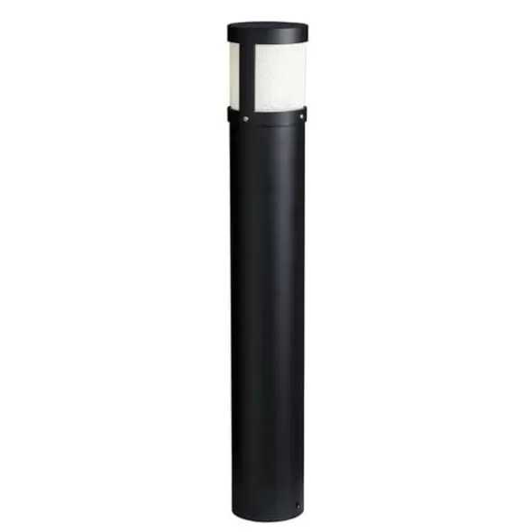 3.57 W 2800K Integrated LED Textured Black Aluminum T-Style Bollard Light | KIC16131BKT28