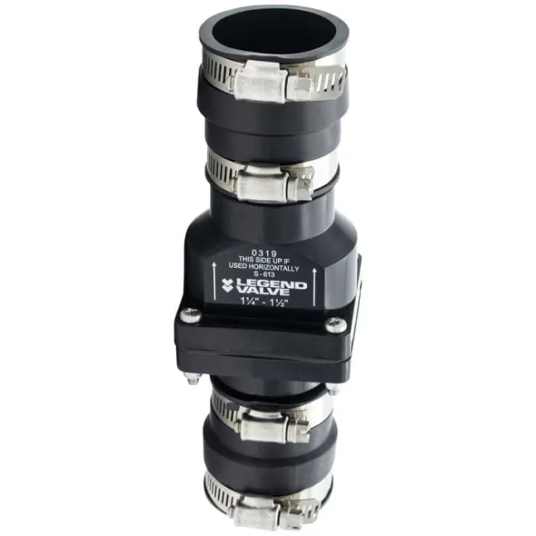 1-1/4" to 1-1/2" ABS 25 psi Sump Pump Check Valve | LEG203227
