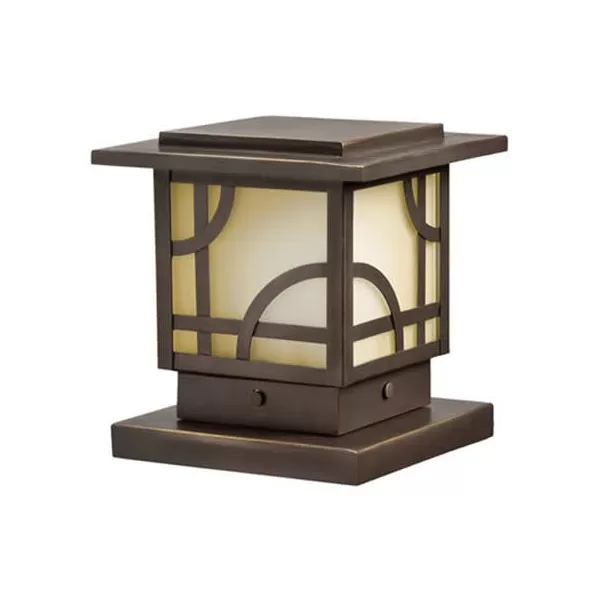 1 W Wedge T5 Incandescent Olde Bronze Brass Deck Post Light | KIC15474OZ