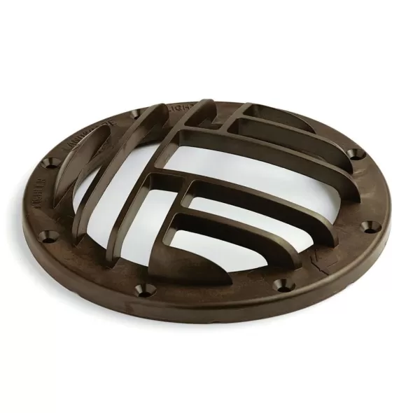 7" x 1.25" Architectural Bronze PPS For 15194 and 15268 Incandescent Well Lights Rock Guard/Glare Shield