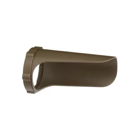 3.25" x 6" Textured Architectural Bronze Polycarbonate For 12 V Landscape Lights Snap-On Landscape Cowl
