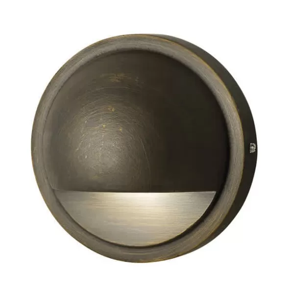 0.86 W 3000K Integrated LED Centennial Brass Half Moon Deck Light | KIC15764CBR30