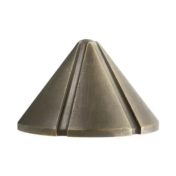 0.86 W 2700K Integrated LED Centennial Brass Mini Deck Light | KIC15765CBR27