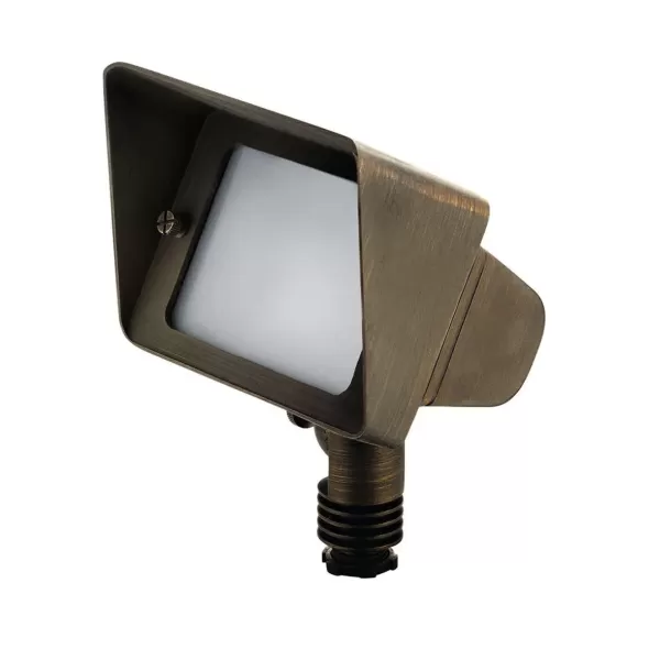 7 W MR-16 Incandescent Centennial Brass Large Wall Wash Light | KIC15786CBRD
