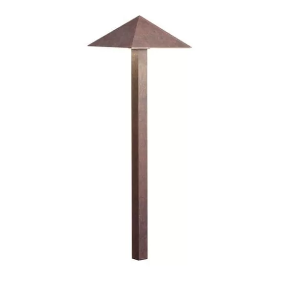 11.4 W 3000K Integrated LED Textured Tannery Bronze Aluminum Path Light | KIC15802TZT30R