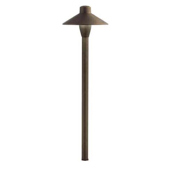 9 W 2700K Integrated LED Centennial Brass Traditional Path Light | KIC15878CBR27
