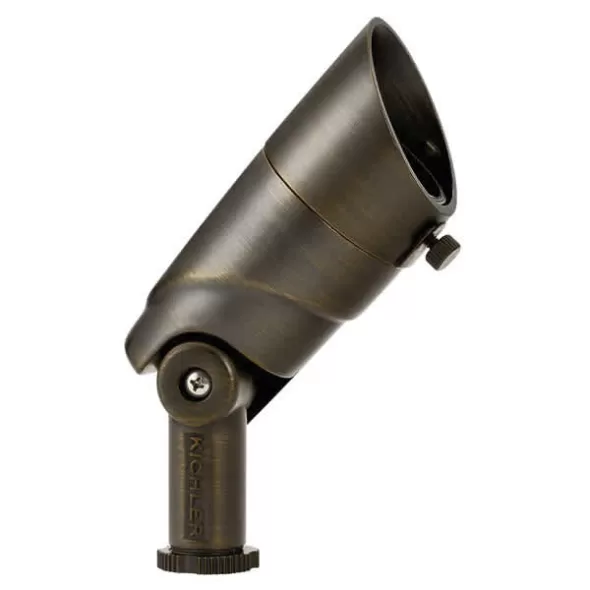 5.5 W 2700K Integrated LED Centennial Brass 15 Degrees Spot Beam Small Adjustable Accent Light | KIC16015CBR27