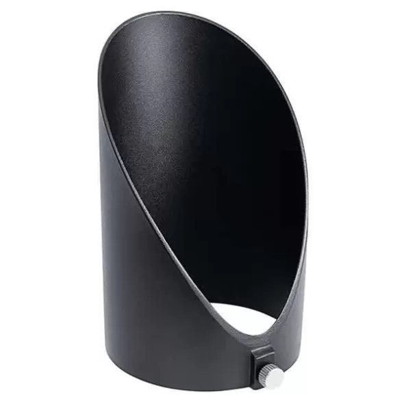 3.5" x 6" Textured Black Aluminum For 12 VAC LED Lights Long Cowl