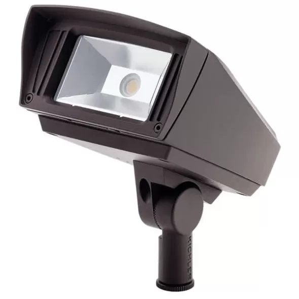 10 W 3000K Integrated LED Textured Architectural Bronze Aluminum 126 Degrees Beam Small Flood Light | KIC16221AZT30