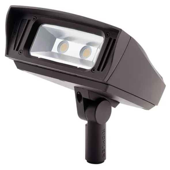 33.5 W 3000K Integrated LED Textured Architectural Bronze Aluminum 131 Degrees Beam Medium Flood Light | KIC16223AZT30