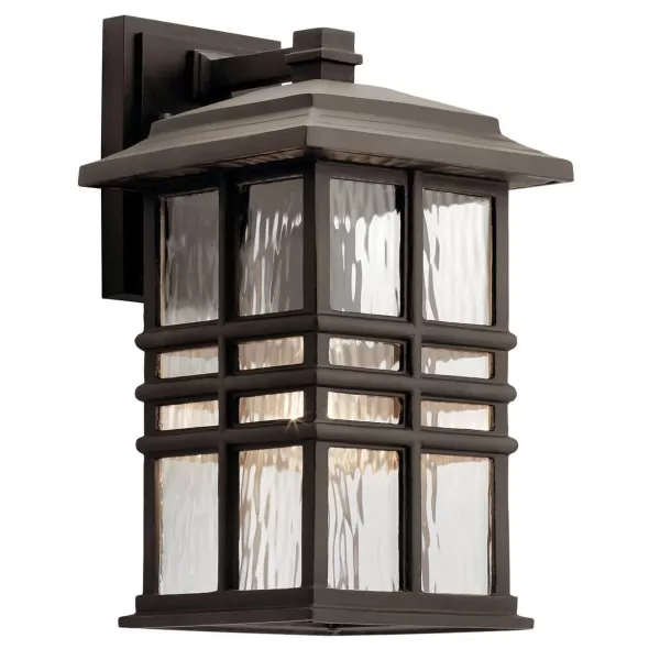 100 W E26 Medium A19 Incandescent Olde Bronze EPDM Wall Light | KIC49830OZ