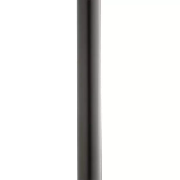 3" x 84" Black Aluminum For Outdoor Post Lights Direct Burial Ladder Rest Post