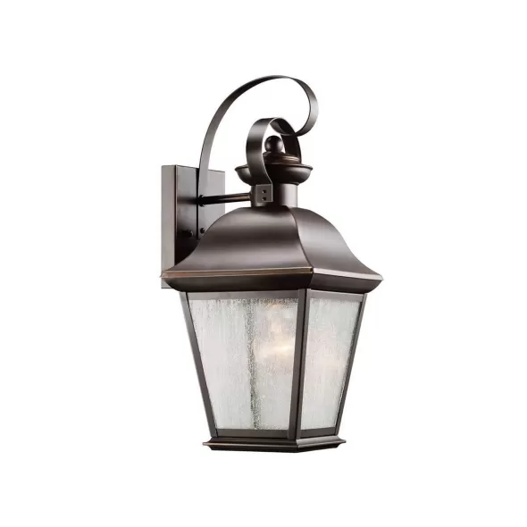 150 W E26 Medium A21 Incandescent Olde Bronze Brass Outdoor Wall Light | KIC9708OZ