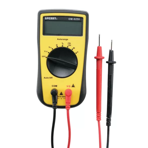 500 VAC/600 VDC Voltage 7-Function Manual Digital Multimeter | KNGDM6250