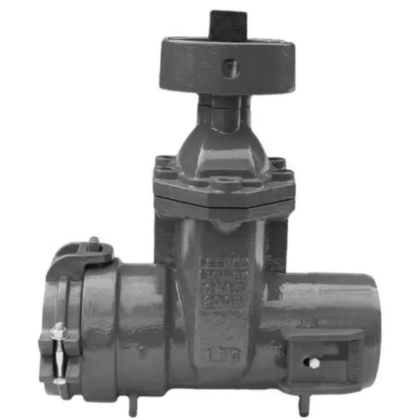 3" Bell End x Spigot Fusion-Bonded Epoxy Ductile Iron 350 psi LMV Series Mainline Gate Valve | LEMLMV33SB
