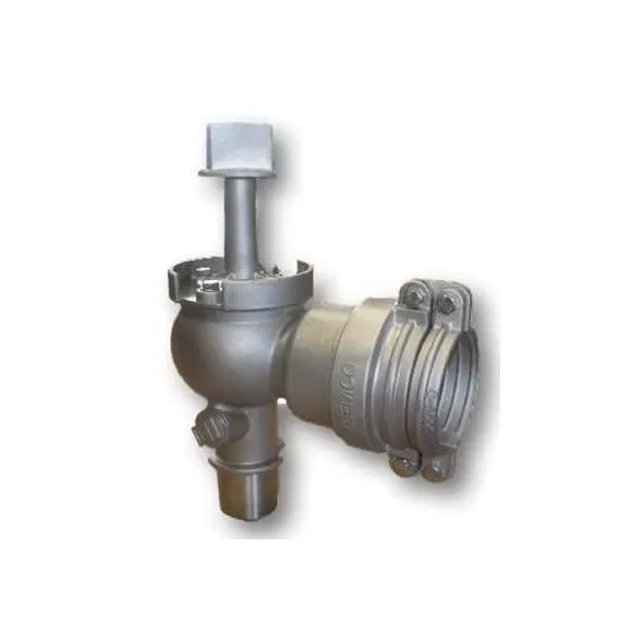 2" Spigot x Gasketed Epoxy Coated Stainless Steel 350 psi LV Series Full Port Angle Valve | LEMLV212SSON