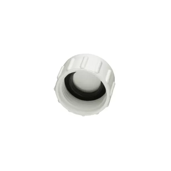 3/4" FHT White PVC Hose Cap