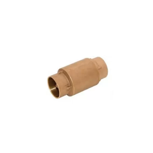 1" Copper Lead-Free Brass 200 psi 525LF Series Spring Loaded Inline Check Valve | MAT525C05LF