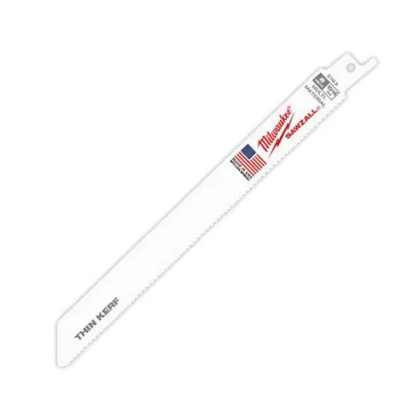 8" 10/14 Teeth Bright Reciprocating Straight Back Thin Kerf For Reciprocating Saws Saw Blade | MKE48005193