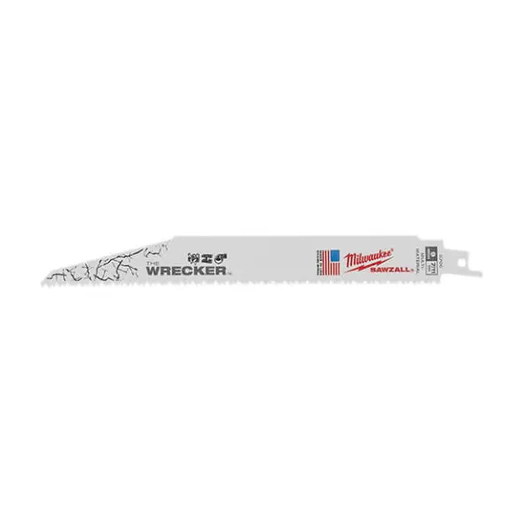 9" Bright Reciprocating Demolition Straight Back For Reciprocating Saws For Wood with Nails PVC and Plastic Saw Blade | MKE48005706