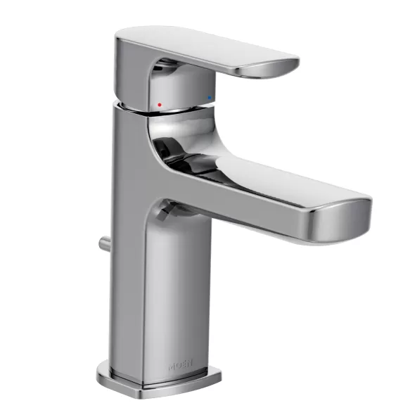 3/8" Compression 6-1/4" Metal Chrome 1-Handle Low Arc Bathroom Faucet | MON6900