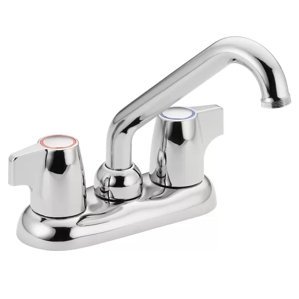 1/2" IPS 6-5/8" Metal Chrome 2-Handle Low Arc Laundry Faucet | MON74998