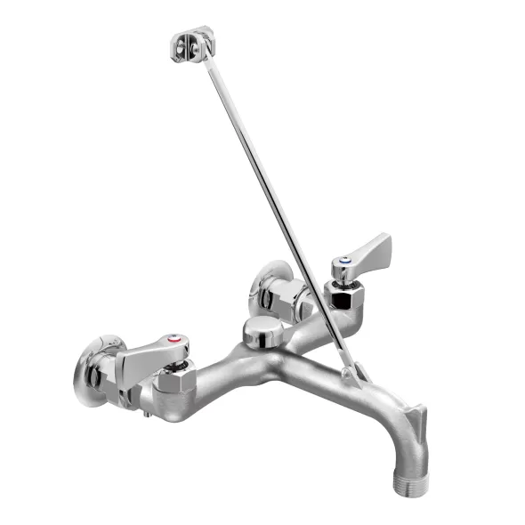 1/2" IPS 11" Brass Rough Chrome 2-Handle Service Sink Faucet | MON8230