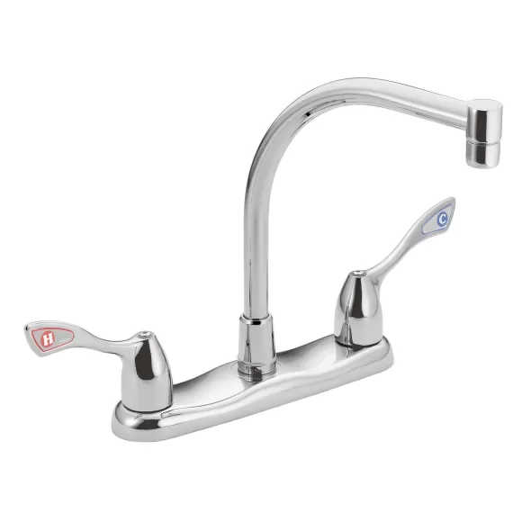 1/2" IPS 10-1/4" x 12-1/2" Metal Chrome 2-Handle M-BITION Series Kitchen Faucet | MON8799