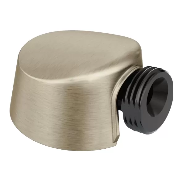 1/2" IPS 2.4" x 1.7" x 2-1/2" Brushed Nickel Metal For 52224GBM25 Commercial Slide/Grab Bar Shower System Circular Drop Elbow | MONA725BN