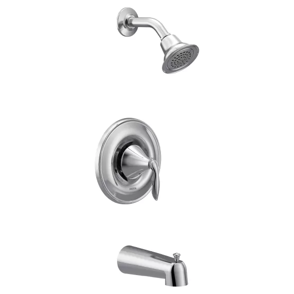 1/2" IPS Copper 3-1/2" Metal Chrome Eva 1-Handle Tub/Shower Trim Kit | MONT2133