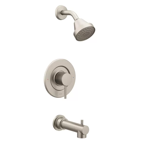 1/2" Copper 3-5/8" Metal Brushed Nickel 1-Handle Tub/Shower Trim Kit | MONT2193BN