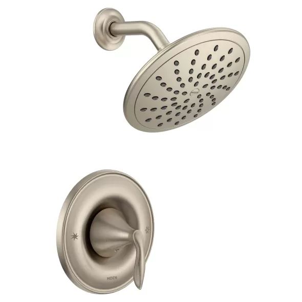 1/2" x 5/8" IPS Copper 7-1/2" Metal Brushed Nickel 1-Handle Shower Only Trim | MONT2232EPBN