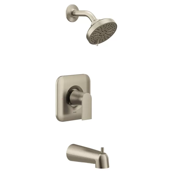 1/2" IPS Copper 4-1/2" Metal Brushed Nickel 1-Handle Eco-Performance Tub/Shower Trim Kit | MONT2473EPBN