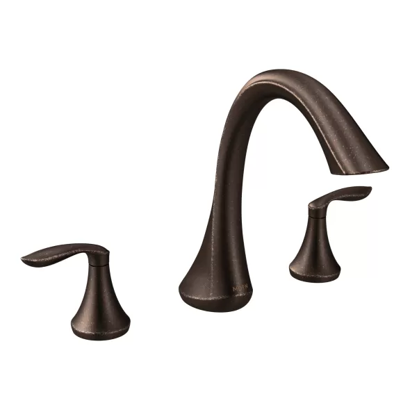 9-1/2" Metal Oil Rubbed Bronze 2-Handle High Arc Roman Tub Faucet | MONT943ORB