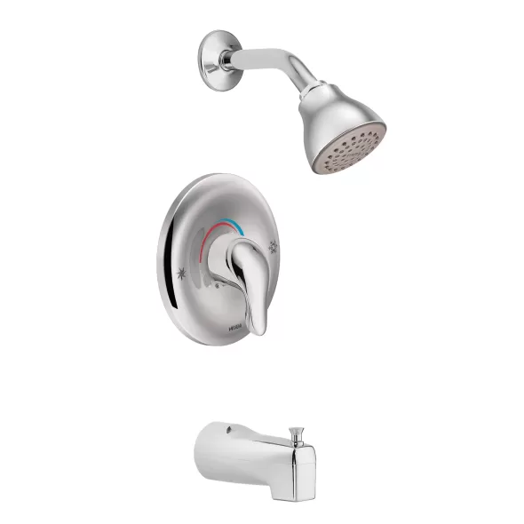 1/2" IPS Copper 6-1/2" Metal Chrome 1-Handle Tub/Shower Trim Kit | MONTL183