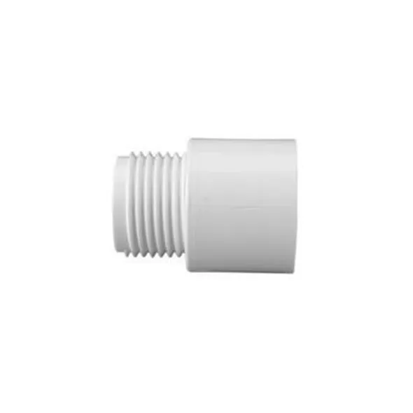 American Granby Hose Adapter, MHT x Slip White PVC/Brass 3/4" | LSCMHT103