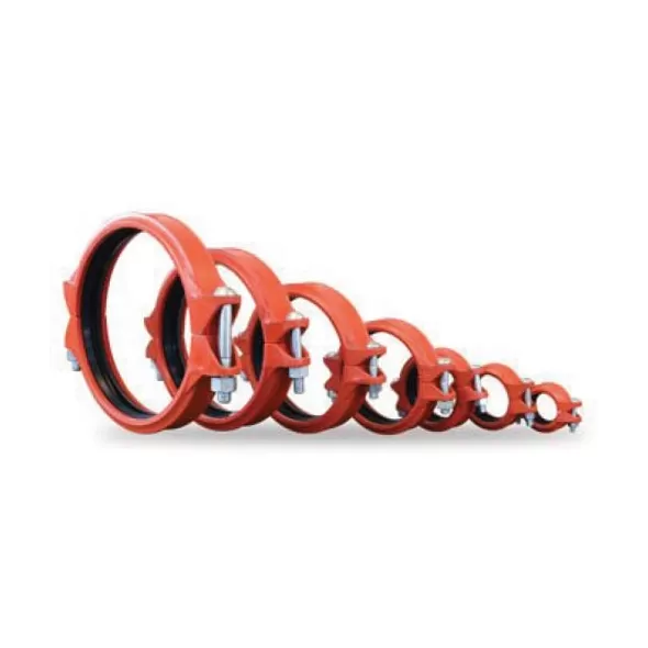 4" x 7.76" L Orange Rust-Inhibiting Ductile Iron M7705 Series Flexible Coupling | MUNM7705X4