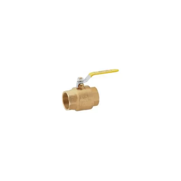 1-1/4" Threaded Lead Forged Brass 600 psi Ball Valve | MAT759T06