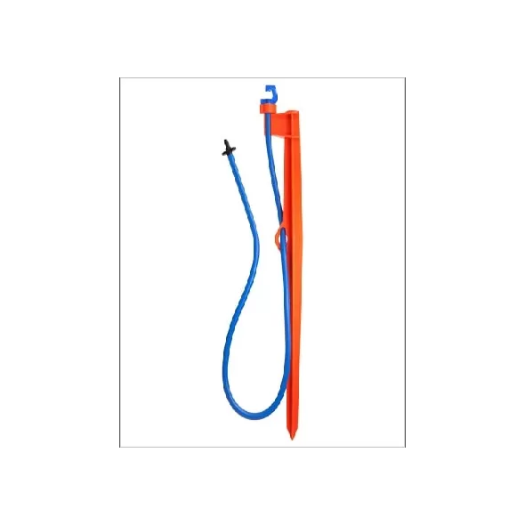 0.195" Barb Blue/Orange 24" Clip Stake Assembly | MXJBME24B