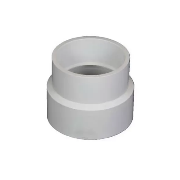 8" x 6" Hub White PVC Solvent Weld Reducing Coupling | NDP8P07