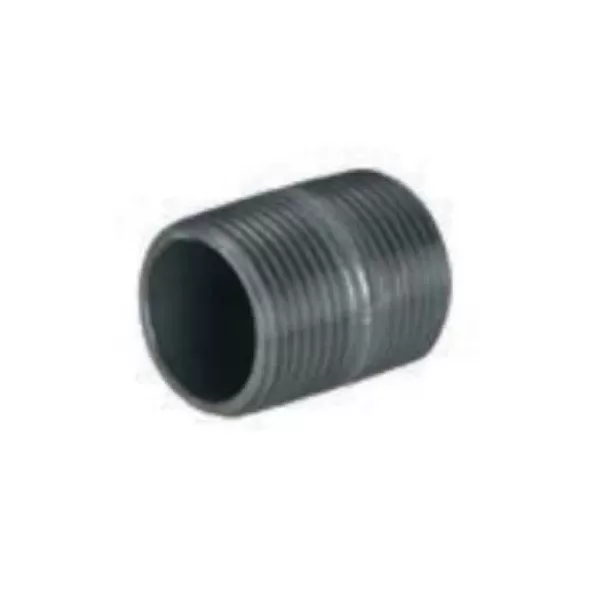 1/2" x 5" MNPT Black Steel Schedule 40 Pipe Nipple | NPB005X05