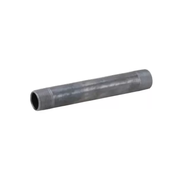 1" x 5-1/2" MNPT Black Steel Schedule 40 Pipe Nipple | NPB010X055