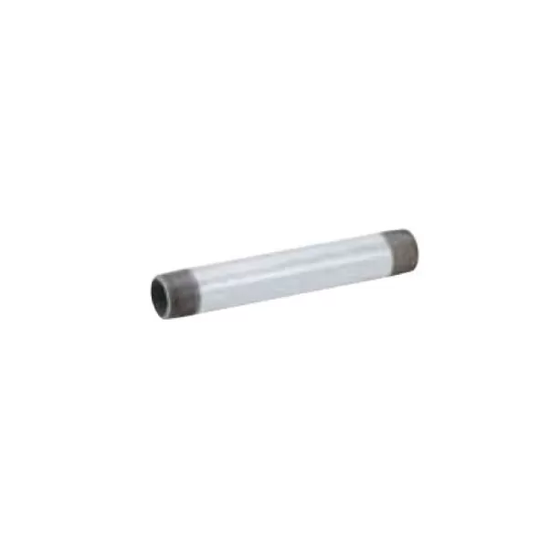2" MPT Galvanized Carbon Steel Schedule 40 Pre-Cut Pipe Nipple | NPG020X48