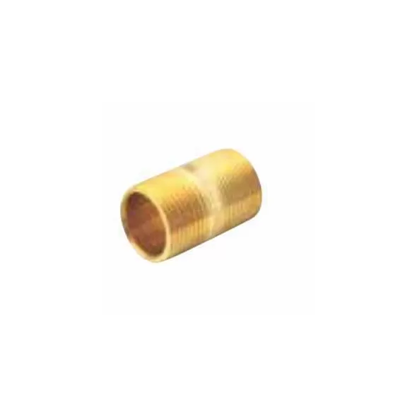 2" x 2-1/2" Male Threaded Lead-Free Brass Schedule 40 Pipe Nipple | NPZ020X025