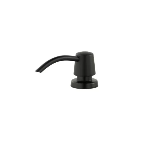 14-19/32" Matte Black Metal Lita Series Soap/Lotion Dispenser | PPF920124B
